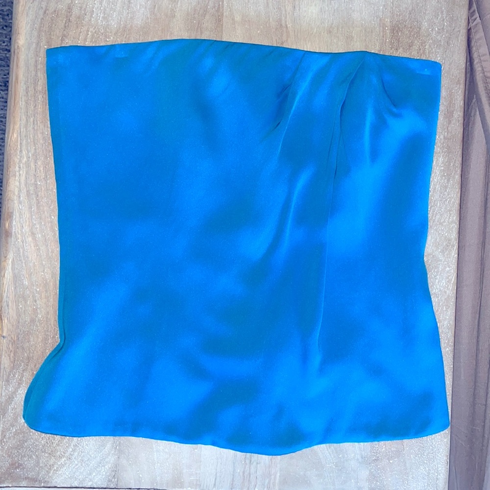 Gucci Silk Blue Corset Top